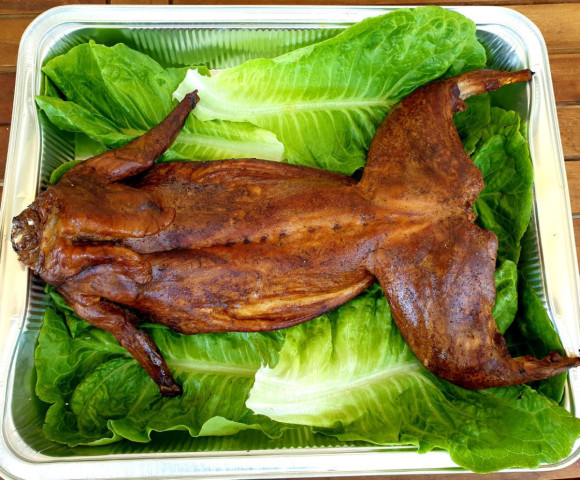 Кролик горячего копчения