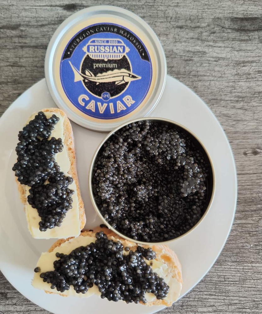 Икра русского осетра, малосол, забойная